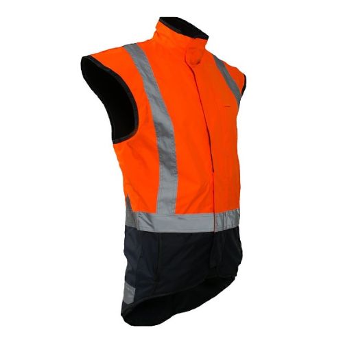 Fleece Lined Safety Vest (Orange)