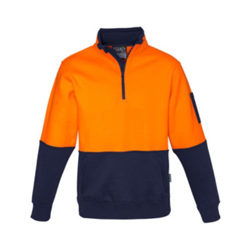 SYZMIK UNISEX HI VIS 1/2 ZIP PULLOVER