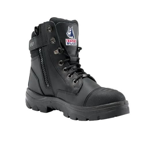 STEEL BLUE SOUTHERN CROSS SAFETY BOOT