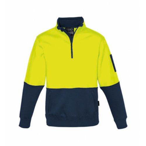 SYZMIK UNISEX HI VIS 1/2 ZIP PULLOVER