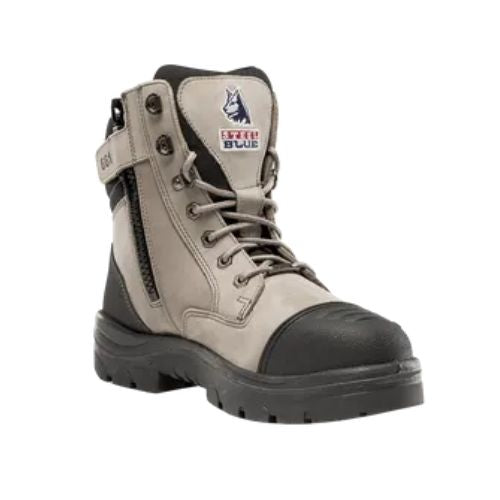 STEEL BLUE SOUTHERN CROSS ZIP SIDE SAFETY BOOT